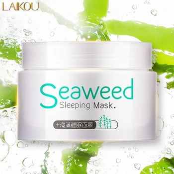 LAIKOU Seaweed Sleeping Mask Moisturizing Whitening Firming Skin Care Shrinking Pores Face Sleep Mask Repair Algae Facial Mask
LAIKOU Seaweed Sleeping Mask Moisturizing Whitening Firming Skin Care Shrinking Pores Face Sleep Mask Repair Algae Facial Mask