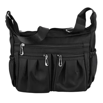 AUAU-Casual Nylon Bag Shoulder Bags Messenger Multilayer Bag Waterproof Nylon Lady Mom Casual Handbag Black
AUAU-Casual Nylon Bag Shoulder Bags Messenger Multilayer Bag Waterproof Nylon Lady Mom Casual Handbag Black