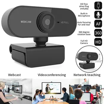 Erilles 1080P Webcam Mini Computer PC Web Camera Microphone Rotatable Cameras for Live Broadcast Video Calling Conference Work
Erilles 1080P Webcam Mini Computer PC Web Camera Microphone Rotatable Cameras for Live Broadcast Video Calling Conference Work