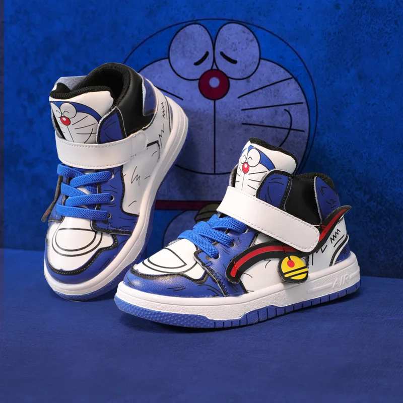 Children Doraemon Sneaker Kids Cartoon Sports Shoes Girls Boys PU Leather Surface Sport Anti-slip Breathable Shoes 26-37
Children Doraemon Sneaker Kids Cartoon Sports Shoes Girls Boys PU Leather Surface Sport Anti-slip Breathable Shoes 26-37