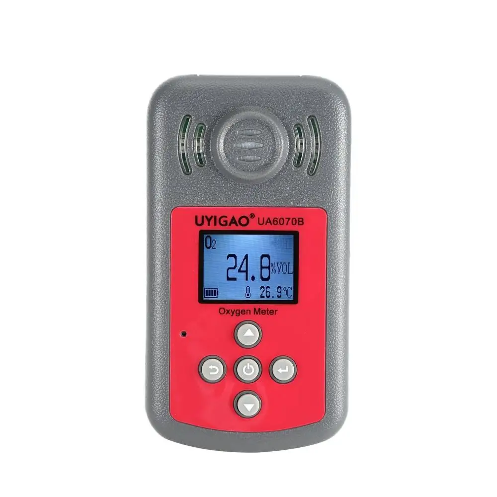 UYIGAO Digital Oxygen Detector O2 Gas Tester Analyzer Monitor Measuring Tool Air Quality Monitor UA6070B Oxygen Meter
UYIGAO Digital Oxygen Detector O2 Gas Tester Analyzer Monitor Measuring Tool Air Quality Monitor UA6070B Oxygen Meter
