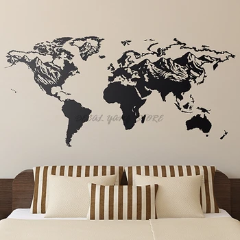 Big Size Wall Sticker World Map Home Decor Living Room Bedroom Vinyl Art Decals Atlas Removable Mural Wallpaper House B2-023
Big Size Wall Sticker World Map Home Decor Living Room Bedroom Vinyl Art Decals Atlas Removable Mural Wallpaper House B2-023