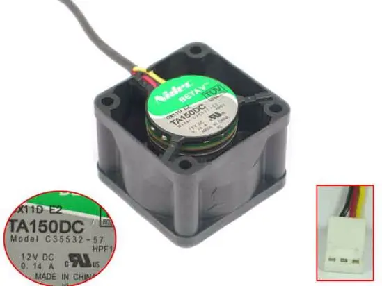3-проводной серверный Вентилятор охлаждения Nidec C35532-57 DC 12V 0.14A 40x40x28 мм
3-проводной серверный Вентилятор охлаждения Nidec C35532-57 DC 12V 0.14A 40x40x28 мм
