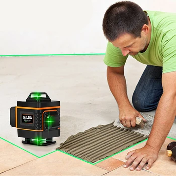 4D 16 Green Lines Laser Level Tripod Self-Leveling 360 Horizontal And Vertical Cross High Accuracy Outdoor Powerful Laser Beam
4D 16 Green Lines Laser Level Tripod Self-Leveling 360 Horizontal And Vertical Cross High Accuracy Outdoor Powerful Laser Beam