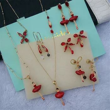 S04-0601 Original Les brand Enamel Earrings Necklace Red Ballet Dancer Shoes Long Sweater Necklaces Clip Drop Stud Earrings
S04-0601 Original Les brand Enamel Earrings Necklace Red Ballet Dancer Shoes Long Sweater Necklaces Clip Drop Stud Earrings