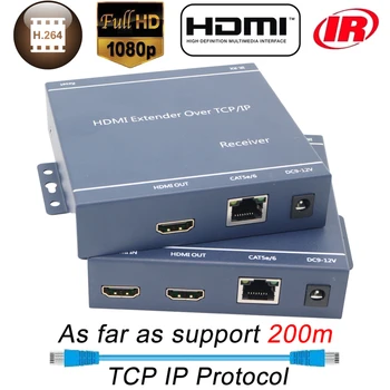 2020 660ft IP Network HDMI Extender with IR 1080P HDMI Extender Transmitter Receiver over CAT5e CAT6 Rj45 Ports HDMI Extender
2020 660ft IP Network HDMI Extender with IR 1080P HDMI Extender Transmitter Receiver over CAT5e CAT6 Rj45 Ports HDMI Extender