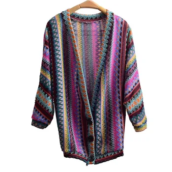 VESSOS Folk-Custom Knitted Sweaters Crochet Cardigan Jacket Women Ladies Argyle Coats &Amp Sweater Coat Outwear Jumpers 
VESSOS Folk-Custom Knitted Sweaters Crochet Cardigan Jacket Women Ladies Argyle Coats &Amp Sweater Coat Outwear Jumpers
