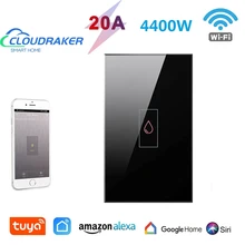 Cloudraker 20A US WiFi Smart Switch Boiler Water Heater Remote Control Alexa Echo Google Home Siri Tuya Smart Life Touch Panel
Cloudraker 20A US WiFi Smart Switch Boiler Water Heater Remote Control Alexa Echo Google Home Siri Tuya Smart Life Touch Panel
