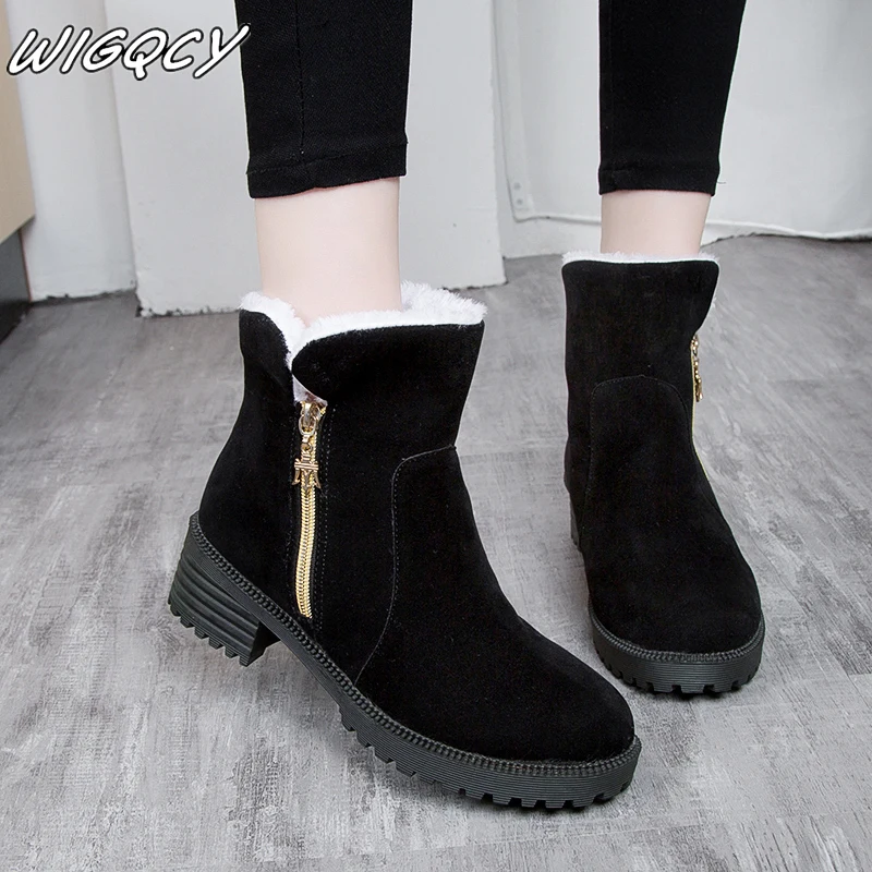 Ladies Boots Solid Color Pointed Thick Short Simple Slip-On Square Heel Large Size Autumn Winter Ankle Boots For Women boot
Ladies Boots Solid Color Pointed Thick Short Simple Slip-On Square Heel Large Size Autumn Winter Ankle Boots For Women boot