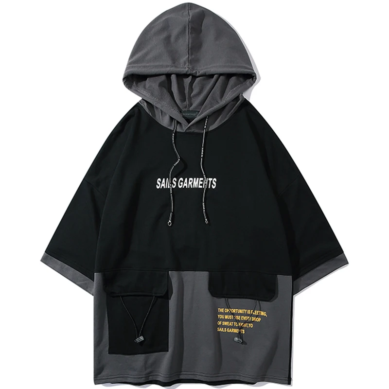 Aolamegs Men's T Shirt Color Block Pocket Patchwork Hip Hop Style Hoodies Oversize Lovers Summer All-match Retro Streetwear
Aolamegs Men's T Shirt Color Block Pocket Patchwork Hip Hop Style Hoodies Oversize Lovers Summer All-match Retro Streetwear