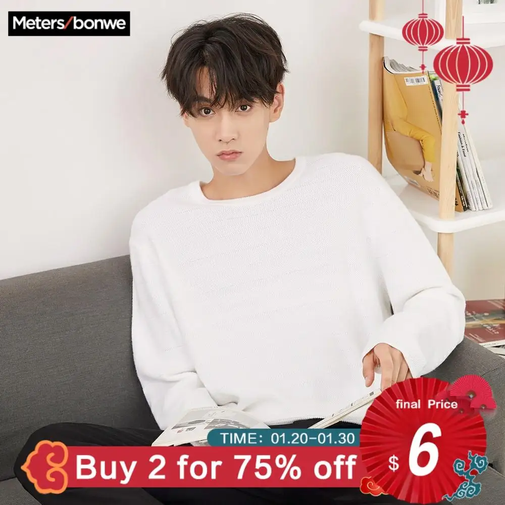Metersbonwe Brand Knitted Sweater Men 2020 Spring Autumn Fashion Long Sleeve Knitted Men Cotton Sweater High Quality Clothes
Metersbonwe Brand Knitted Sweater Men 2020 Spring Autumn Fashion Long Sleeve Knitted Men Cotton Sweater High Quality Clothes