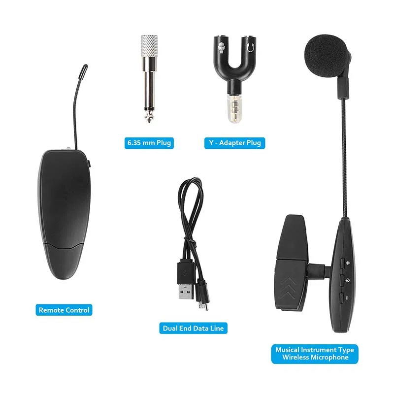 Generic CAMVATE UHF Wireless Microphone Headset Lapel Lavalier Mic
