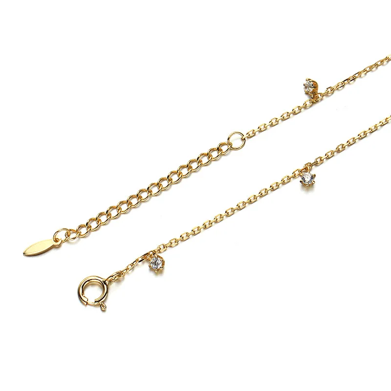 Korean-style Delicacy Versatile Anklet Women's S925 Fine Silver Gold Plated Diamond Set Simple Silver 2018 dun li Hot Selling
Korean-style Delicacy Versatile Anklet Women's S925 Fine Silver Gold Plated Diamond Set Simple Silver 2018 dun li Hot Selling
