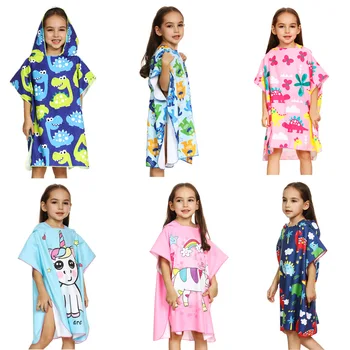 Children Beach Towel Casual Boys Girls Bathrobe Soft Hooded Sleepwear Homewear Cartoon Quick-drying Cloak Short Nightwear 
Children Beach Towel Casual Boys Girls Bathrobe Soft Hooded Sleepwear Homewear Cartoon Quick-drying Cloak Short Nightwear