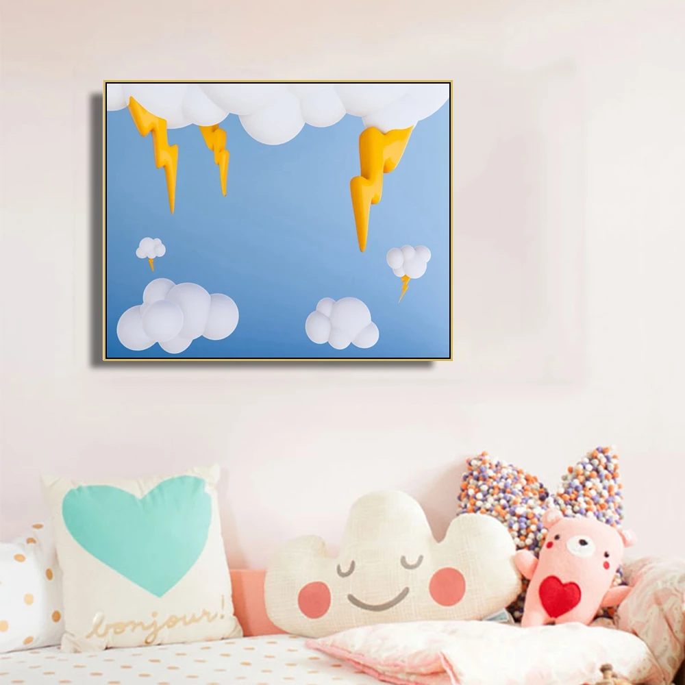 Cassisy Canvas Painting Dark cloud lightning Three-dimensional Poster Picture Wall Decor Modern Home Decoration For Living room
Cassisy Canvas Painting Dark cloud lightning Three-dimensional Poster Picture Wall Decor Modern Home Decoration For Living room