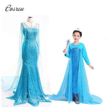 Baby Girl Princess Elsa Dress for Girls Clothing Wear Cosplay Costume Elsa Adult Halloween Christmas Party Crown Accessories
Baby Girl Princess Elsa Dress for Girls Clothing Wear Cosplay Costume Elsa Adult Halloween Christmas Party Crown Accessories