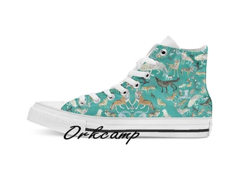 Wolves of the World Green pattern Custom Casual High Top lace-up Canvas shoes sneakers Drop shipping
Wolves of the World Green pattern Custom Casual High Top lace-up Canvas shoes sneakers Drop shipping