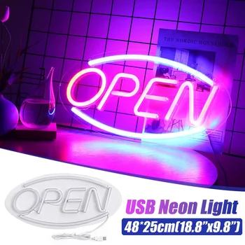 Open Neon Sign Wall Hanging LED Neon Light for Home Xmas Holiday Party Bar Shop Art Wall Decor Colorful Neon Lamp USB Powered
Open Neon Sign Wall Hanging LED Neon Light for Home Xmas Holiday Party Bar Shop Art Wall Decor Colorful Neon Lamp USB Powered