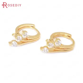 (38416)4PCS Height 17MM 24K Gold Color Brass and Zircon with Peacock Tail Earrings Hoops Earrings Clasps Jewelry Making Supplies
(38416)4PCS Height 17MM 24K Gold Color Brass and Zircon with Peacock Tail Earrings Hoops Earrings Clasps Jewelry Making Supplies