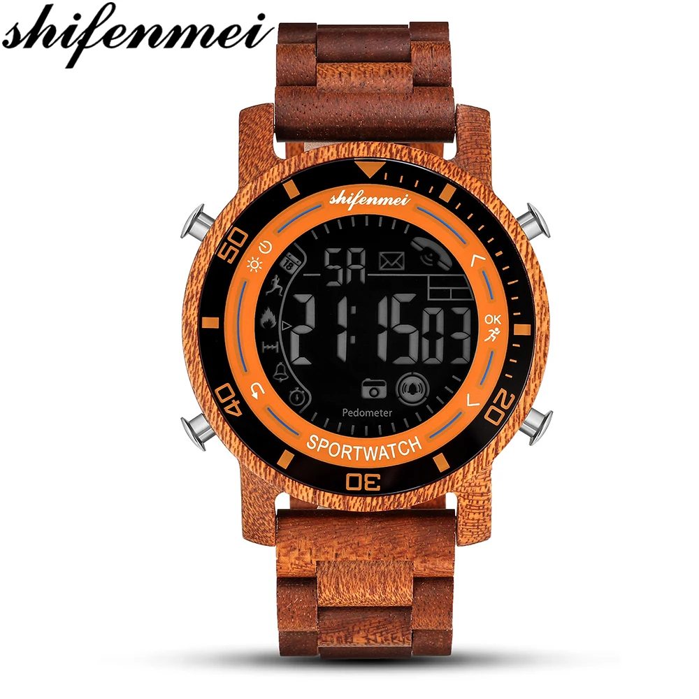 Shifenmei Watches Men 2019 Military Watch LED Digital Wooden Sport Watches Outdoor Male Alarm Clock Wood Mens Wrist-Watches 5558
Shifenmei Watches Men 2019 Military Watch LED Digital Wooden Sport Watches Outdoor Male Alarm Clock Wood Mens Wrist-Watches 5558