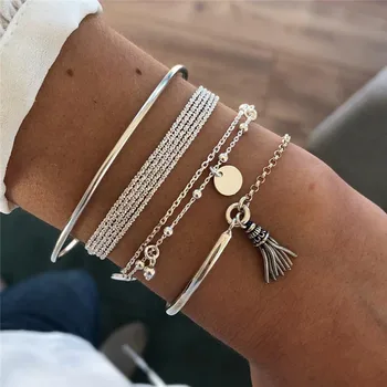 Fashion Women Bracelets 2020 Ladies Boho Circle Tassel Adjustable Bracelet Female Jewelry Drop Shipping
Fashion Women Bracelets 2020 Ladies Boho Circle Tassel Adjustable Bracelet Female Jewelry Drop Shipping