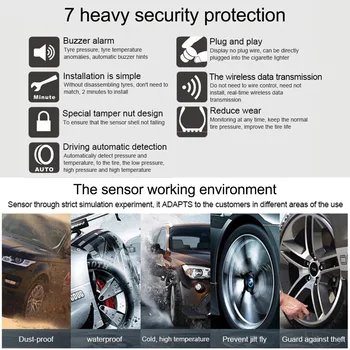 Hot TPMS Tire Pressure Monitoring System 2019 Wireless Real-time Solar Energy LCD Display 4 External Sensors Alarm Function
Hot TPMS Tire Pressure Monitoring System 2019 Wireless Real-time Solar Energy LCD Display 4 External Sensors Alarm Function