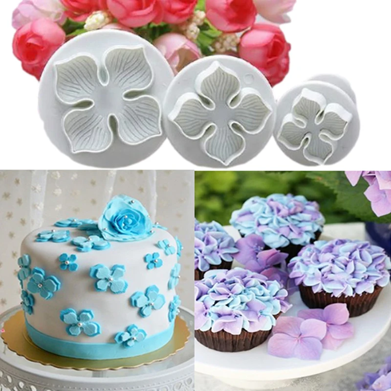 3Pcs/Set Silicone Cake Mold Hydrangea Fondant Cookie Cutter Biscuit Flower Decorating Modeling Mould Home DIY Baking Tools
3Pcs/Set Silicone Cake Mold Hydrangea Fondant Cookie Cutter Biscuit Flower Decorating Modeling Mould Home DIY Baking Tools