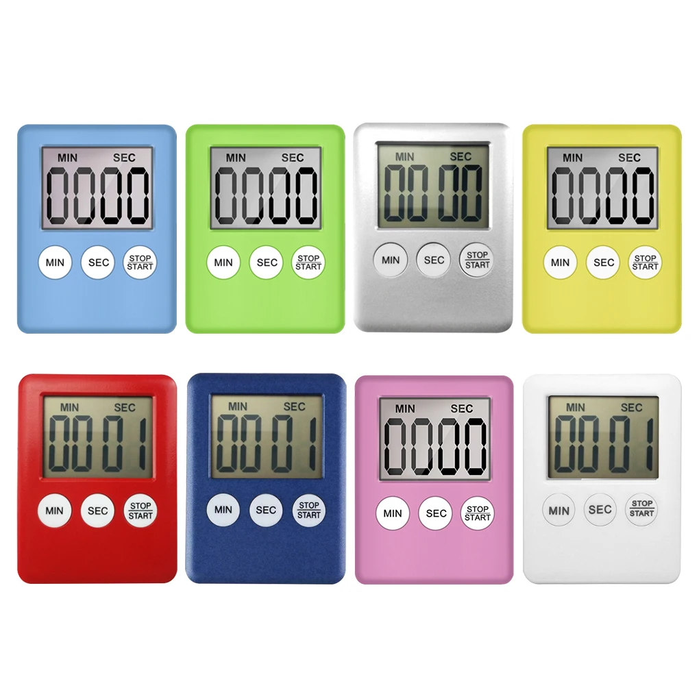 Kitchen Digital Timer Cooking Studying Count-down Clock LCD Screen Display Alarm Kitchen Gadget
Kitchen Digital Timer Cooking Studying Count-down Clock LCD Screen Display Alarm Kitchen Gadget