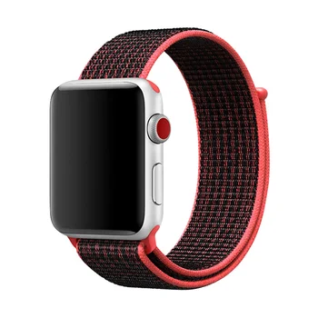 For Apple Watch 4 5 40 44mm New Nylon Sport Loop Sport Band 38mm 42mm Black Red Bracelet I Watch Series 1 2 3 Strap Wrist Band 
For Apple Watch 4 5 40 44mm New Nylon Sport Loop Sport Band 38mm 42mm Black Red Bracelet I Watch Series 1 2 3 Strap Wrist Band