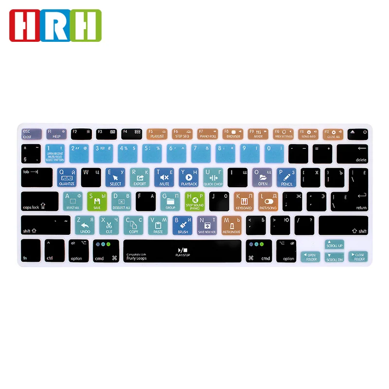 HRH FL Studio Russian Functional Shortcuts Keyboard Cover Silicone Skin for MacBook Air Pro Retina 13"15" 17" Keyboard Protector
HRH FL Studio Russian Functional Shortcuts Keyboard Cover Silicone Skin for MacBook Air Pro Retina 13"15" 17" Keyboard Protector