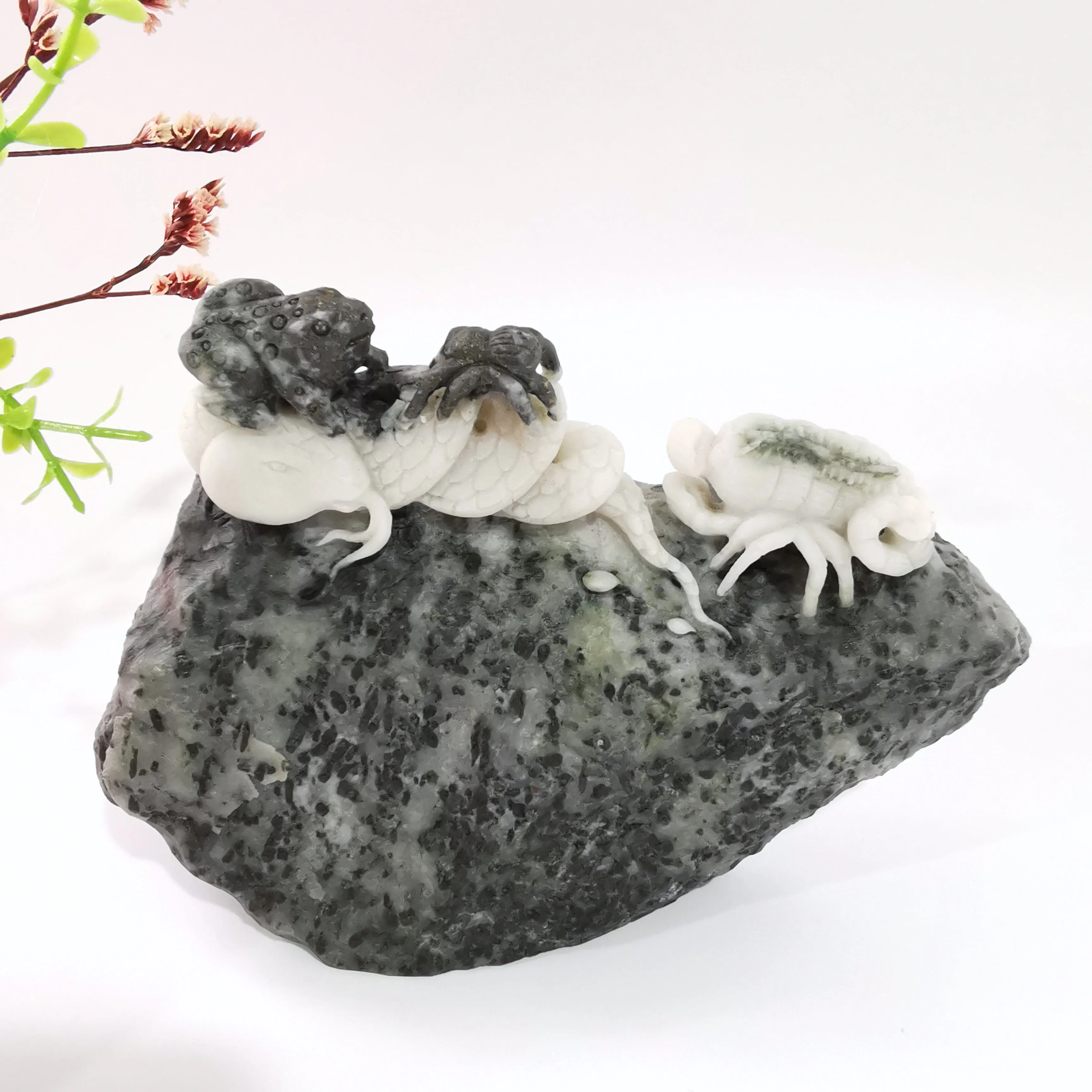 Natural Hand Crafts Dushan Jade Animal Word Shape Crystal Carving For Home Decoration LJ
Natural Hand Crafts Dushan Jade Animal Word Shape Crystal Carving For Home Decoration LJ