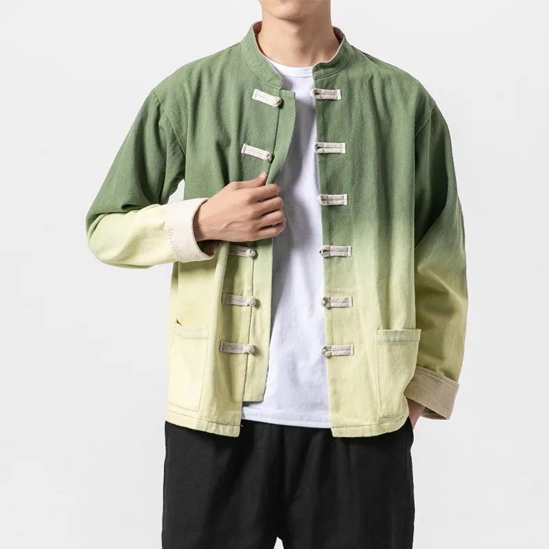 2019 Autumn And Winter New Style Chinese-style Gradient Washing Retro Jacket National Trends Frog Loose-Fit Stand Collar Casual
2019 Autumn And Winter New Style Chinese-style Gradient Washing Retro Jacket National Trends Frog Loose-Fit Stand Collar Casual