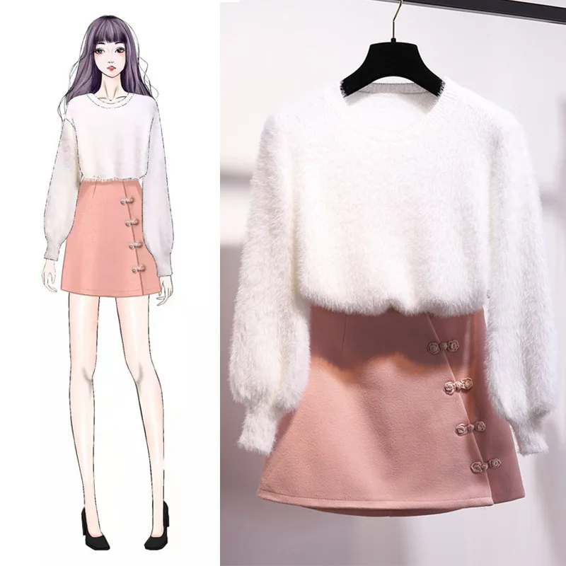 Sweater Dress Outfit 2019 Autumn And Winter New Style Mohair Goddess Hipster Woolen Skirt Two-Piece Set Fashion
Sweater Dress Outfit 2019 Autumn And Winter New Style Mohair Goddess Hipster Woolen Skirt Two-Piece Set Fashion