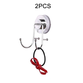 2pcs Bathroom Kitchen Vacuum Stainless Steel Suction Cup Robe Towel Hooks Holder Rack Double Storage Hook Waterproof 85G Single
2pcs Bathroom Kitchen Vacuum Stainless Steel Suction Cup Robe Towel Hooks Holder Rack Double Storage Hook Waterproof 85G Single