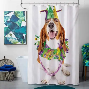 Shower Curtains for Bathroom Papaya Mardi Gras,Happy Smiling Basset Hound Dog Wearing a Jester Hat Neck Garland Bead
Shower Curtains for Bathroom Papaya Mardi Gras,Happy Smiling Basset Hound Dog Wearing a Jester Hat Neck Garland Bead