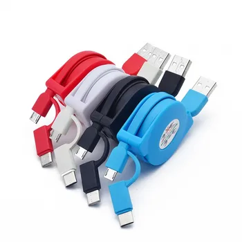 CARPRIE Cable Charge 1M/3FT Universal Micro USB & Type-C 2 in 1 Retractable Data Charger Cable Cord 2020 new hot About 1m 1223
CARPRIE Cable Charge 1M/3FT Universal Micro USB & Type-C 2 in 1 Retractable Data Charger Cable Cord 2020 new hot About 1m 1223