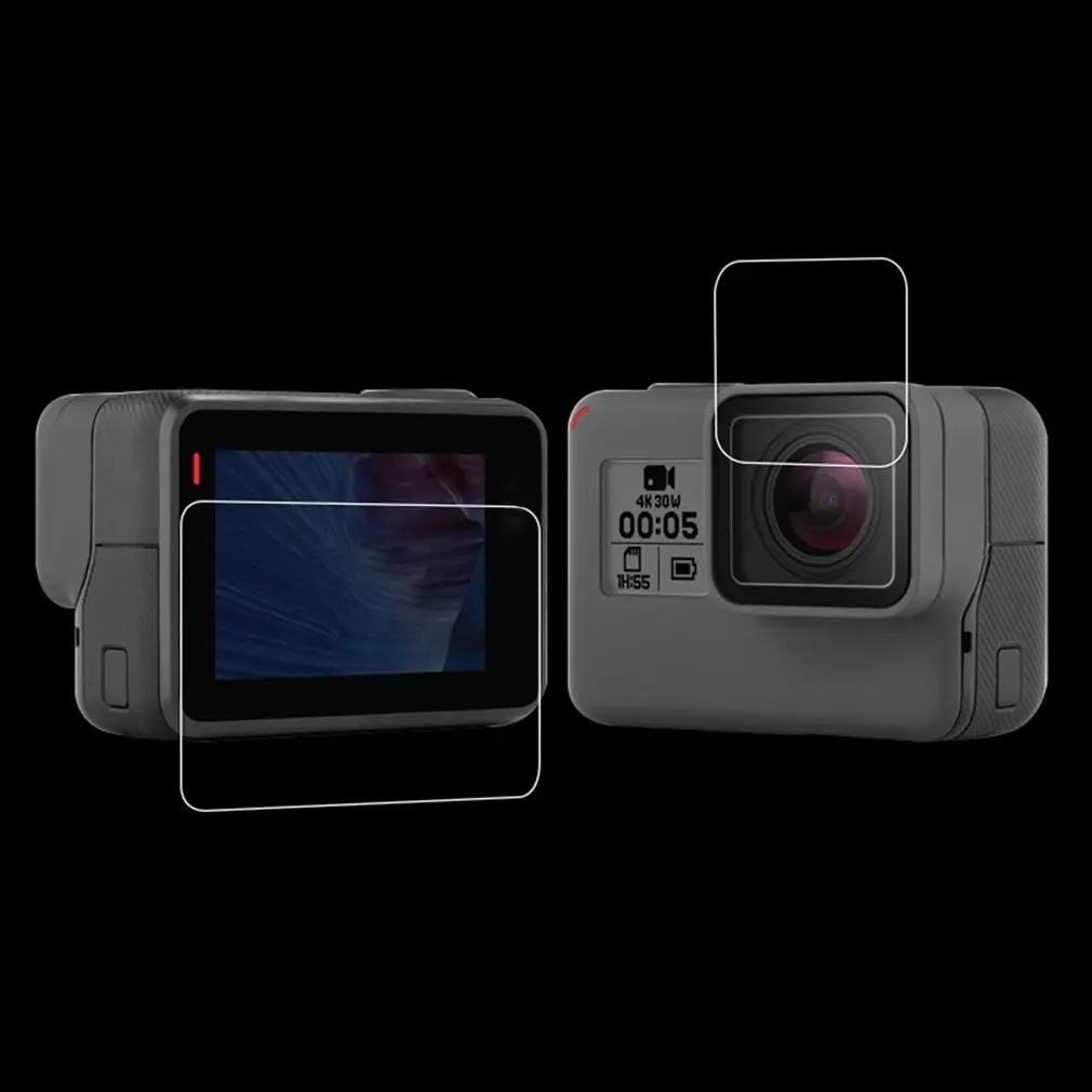 Tempered Film For Gopro Hero 7/6/5 Accessories Protector Scratch-resistant Protective Film For Go Pro Hero 7 6 5 Action Camera