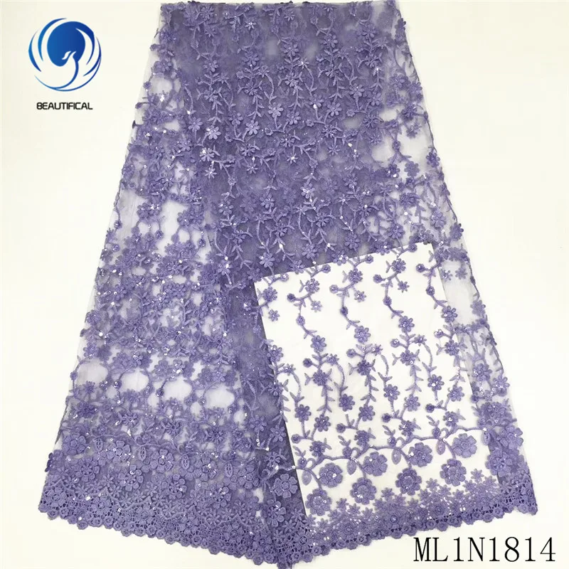 BEAUTIFICAL African lace fabrics The little flower embroidery lace fabric with sequins 5yards net lace fabric for dress ML1N1814
BEAUTIFICAL African lace fabrics The little flower embroidery lace fabric with sequins 5yards net lace fabric for dress ML1N1814