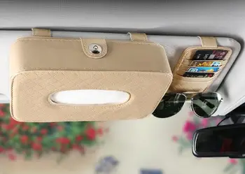 Kit Car Tissue Box & Card Holder PU Leather Sun Visor Type Tissue Boxes CD Card Holder Napkin Holder Auto Interior Accessories
Kit Car Tissue Box & Card Holder PU Leather Sun Visor Type Tissue Boxes CD Card Holder Napkin Holder Auto Interior Accessories