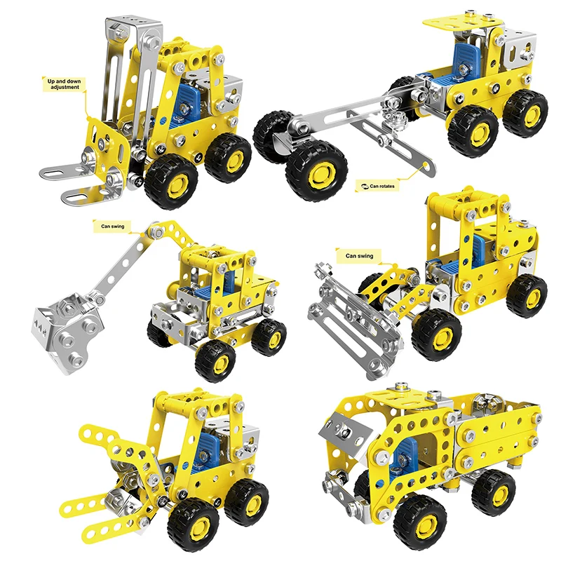 Metal Building Block Engineering Bulldozer Crane Technic Truck Blocks Construction Vehicle Educational Toy For Children
Metal Building Block Engineering Bulldozer Crane Technic Truck Blocks Construction Vehicle Educational Toy For Children