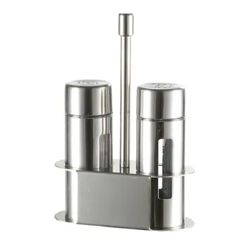 Stainless Steel Salt Pepper Shaker Set Odor-Free Spice Jar with Stand Condiment Box Cooking Seasoning Bottle Kitchen Tools
Stainless Steel Salt Pepper Shaker Set Odor-Free Spice Jar with Stand Condiment Box Cooking Seasoning Bottle Kitchen Tools