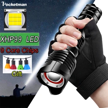XHP99 Super Powerful Led Flashlight 9 core Torch USB Rechargeable L2 Tactical Flashlights 26650 XHP50 Hand Lamp for Camping
XHP99 Super Powerful Led Flashlight 9 core Torch USB Rechargeable L2 Tactical Flashlights 26650 XHP50 Hand Lamp for Camping