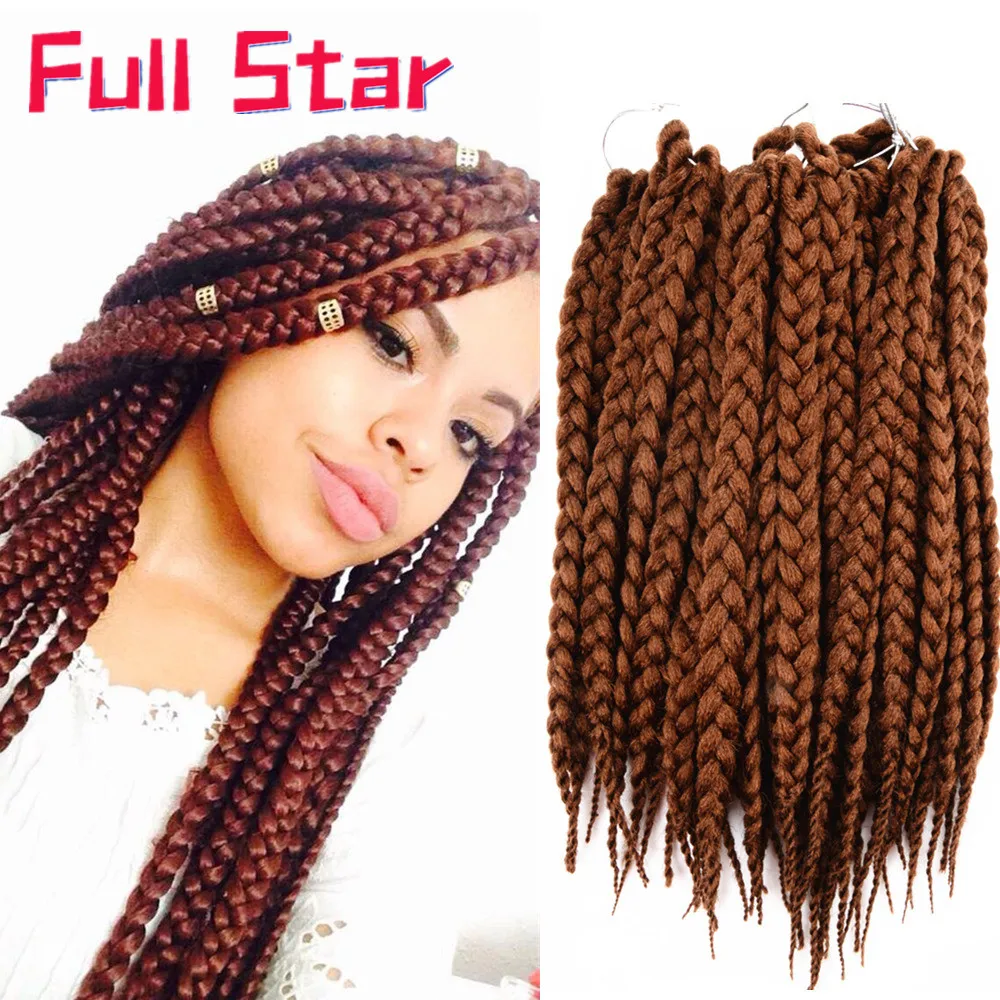 Full Star Box Braid Crochet Hair 10Roots/Pack 12” Synthetic Braiding Hair Extensions for Women black brown Red Crochet Braids
Full Star Box Braid Crochet Hair 10Roots/Pack 12” Synthetic Braiding Hair Extensions for Women black brown Red Crochet Braids