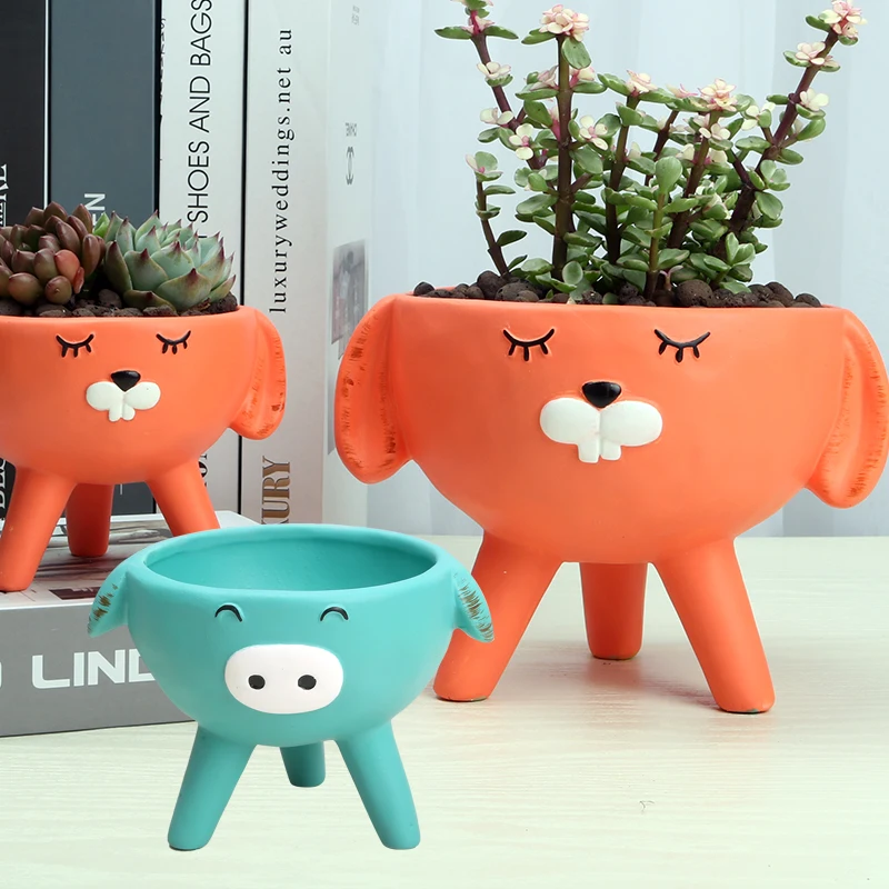 Creative Personality Succulent Plant Pot Cute Animal Fleshy Three Feet Wide Mouth Ceramic Vase Flower Pot Home Garden Ornaments
Creative Personality Succulent Plant Pot Cute Animal Fleshy Three Feet Wide Mouth Ceramic Vase Flower Pot Home Garden Ornaments