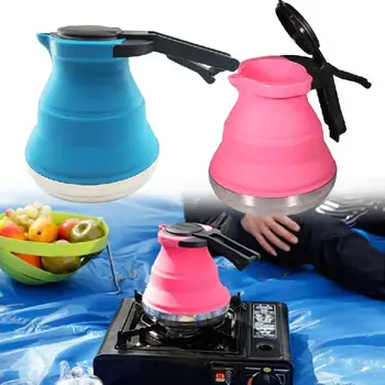 1.5L High temperature resistant Boil kettle Outdoor Portable Foldable Water Coffee Pot Kitchen Silicone Tea Kettle Cantimplora
1.5L High temperature resistant Boil kettle Outdoor Portable Foldable Water Coffee Pot Kitchen Silicone Tea Kettle Cantimplora