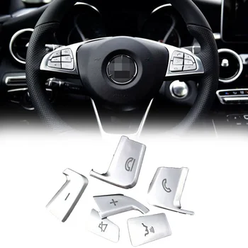 12pcs Chrome Car Steering Wheel Button Cover Trims brand new interior Button Covers For Mercedes C GLC C200 C180 C300 Class
12pcs Chrome Car Steering Wheel Button Cover Trims brand new interior Button Covers For Mercedes C GLC C200 C180 C300 Class