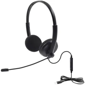 Wired Headset Lightweight Comfortable USB Computer Heaphone Earphone with Microphone for Online Lessons Conference
Wired Headset Lightweight Comfortable USB Computer Heaphone Earphone with Microphone for Online Lessons Conference