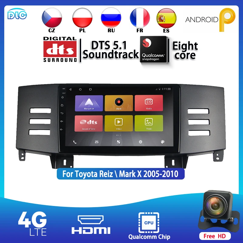 DLC Qualcomm Chip 1280*720 IPS 10Inch Android 9.0 GPS Stereo FM/RDS DTS BT WIFI+4G For 2005-2009 Reiz 4+64G DSP Car PlayerMedia
DLC Qualcomm Chip 1280*720 IPS 10Inch Android 9.0 GPS Stereo FM/RDS DTS BT WIFI+4G For 2005-2009 Reiz 4+64G DSP Car PlayerMedia