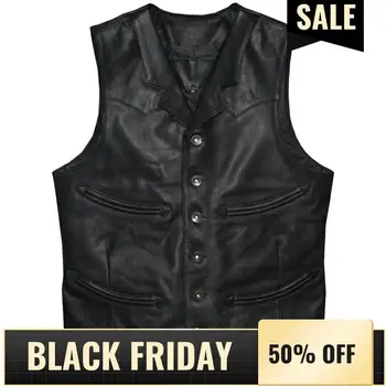 2020 Black Men Japan Style Casual Leather Vest Men Single Breasted Plus Size XXXL Genuine Sheepskin Summer Slim Fit Short Vest
2020 Black Men Japan Style Casual Leather Vest Men Single Breasted Plus Size XXXL Genuine Sheepskin Summer Slim Fit Short Vest