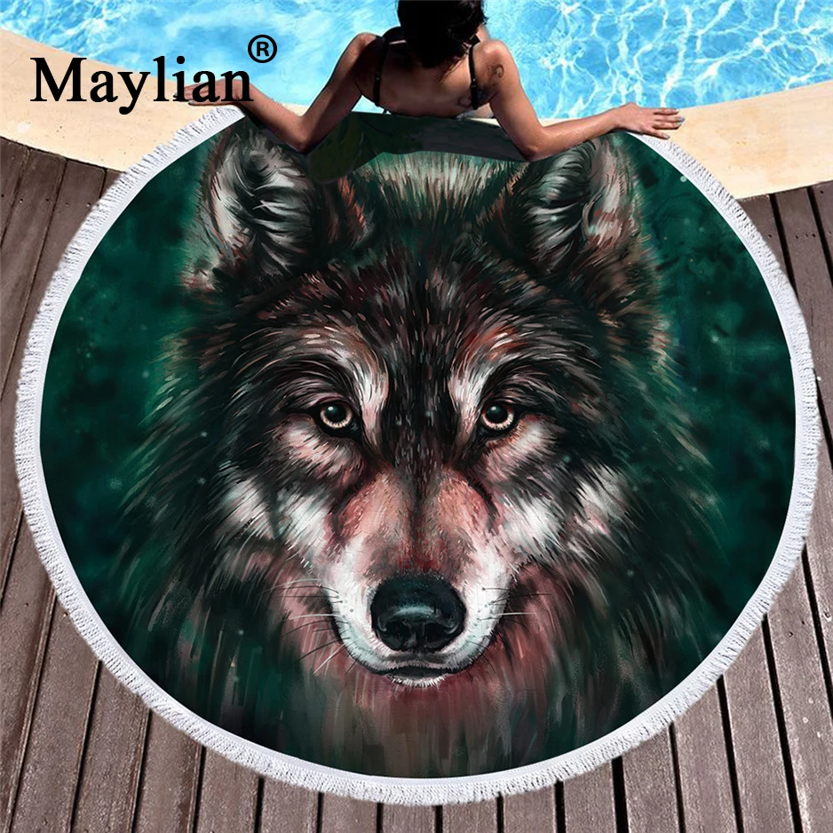 3d Printed Microfiber Large Towel Round Beach Towel Boys Summer Sunblock Wolf Tassel Blanket 150cm Tapestry wolf beach towel T97
3d Printed Microfiber Large Towel Round Beach Towel Boys Summer Sunblock Wolf Tassel Blanket 150cm Tapestry wolf beach towel T97